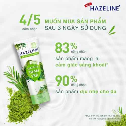 Sữa rửa mặt trắng sáng da Hazeline Matcha 50g ( mẫu mới) (Mã SP: SRMH900)