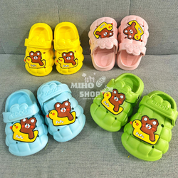Dép Sục Có Quai Gấu Vịt PuPu Cực Mềm Nhẹ Siêu Cưng Cho Bé Trai Bé Gái