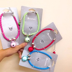 Vòng cổ chó mèo Zichen ngọc trai(giao màu ngẫu nhiên)