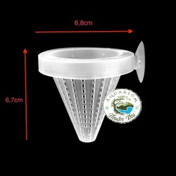Combo 2 cái Phễu đựng giun trùng chỉ, rọ cốc đựng thức ăn cho cá cảnh bằng nhựa