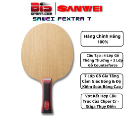 Cốt Vợt Bóng Bàn Sawei Fextra 7 Chính Hãng - 7 Lớp Gỗ - Siêu Kiểm Soát - Kết Hợp Công Nghệ Nhật Bản