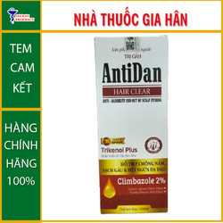 Dầu gội Antidan Hỗ trợ làm giảm các biểu hiện malassezia và nấm men sinh ra gàu 100ml - Gia Hân