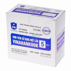 Bơm tiêm Vinahankook 5cc hộp 100 cây