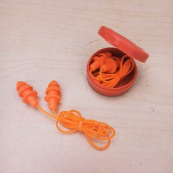 Nút tai chống ồn 2 tầng màu cam - 10 CẶP