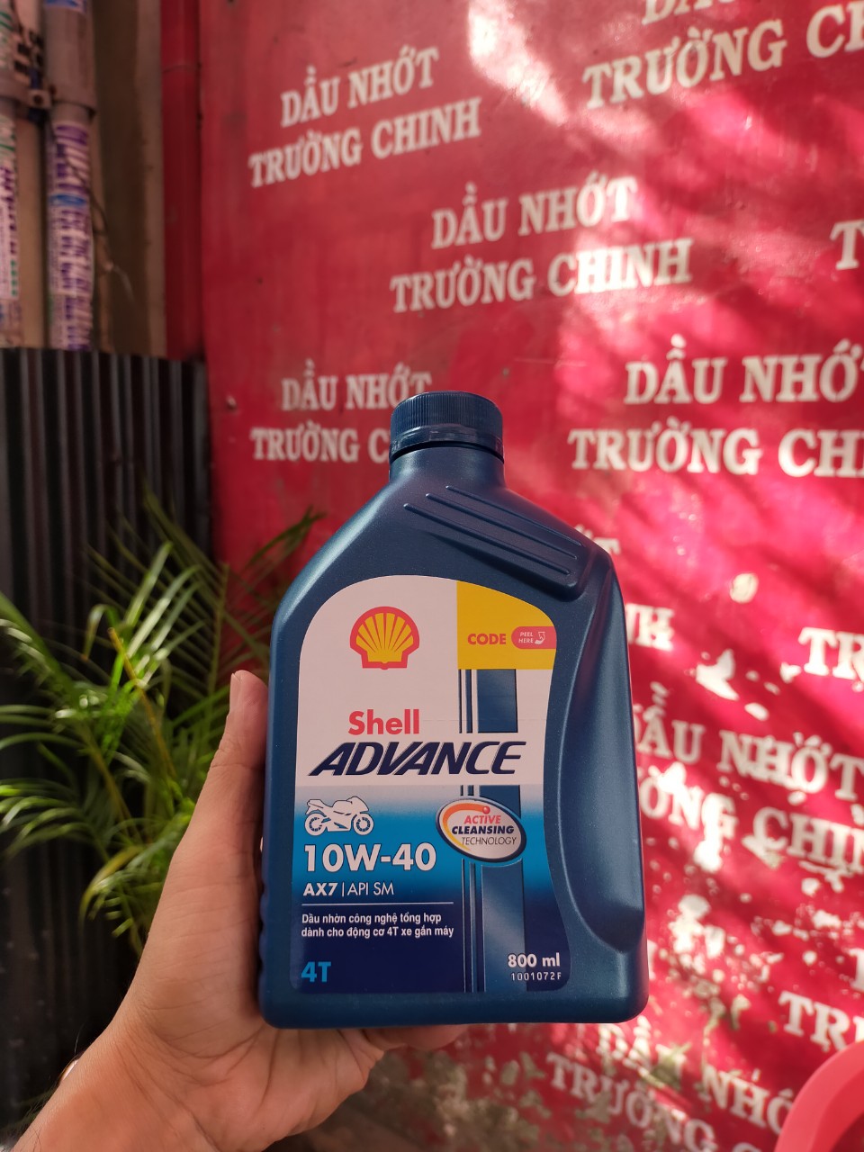 Shell Advance Synthetic Based 4T AX7 10W40  dành cho xe số (Mã SP: SHELL AX7 Synthetic Based)