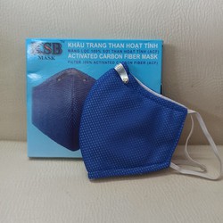 Khẩu trang than hoạt tính KSB mask (COMBO 5 CÁI)