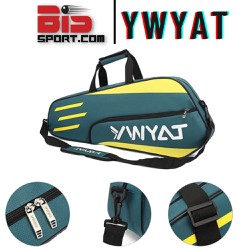 Túi Cầu Lông , Tennis Ywyat C201 Xanh Vàng Chính Hãng - 1 Ngăn Chính 1 Phụ - Đựng Đồ Thoải Mái