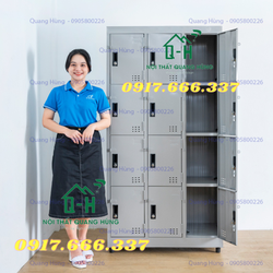 TỦ HỒ SƠ SẮT SƠN TĨNH ĐIỆN 1M8X90CM - LOCKER VĂN PHÒNG 12 CÁNH GIÁ RẺ