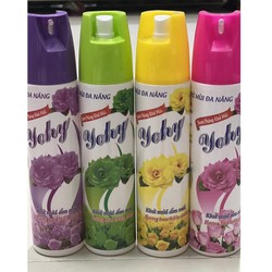 XỊT PHÒNG KHỬ MÙI ẨM MỐC YOHY 350ML VỚI HƯƠNG HOA THIÊN NHIÊN