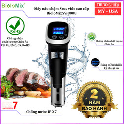 Máy nấu chậm Sous vide, thương hiệu Mỹ cao cấp BioloMix SV-8008