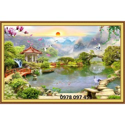 Phong cảnh thiên nhiên - gạch tranh dán tường