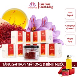 Combo saffron nhụy hoa nghệ tây Kingdom Herb chính hãng 10 hộp (hộp/1gr)