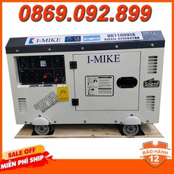 [Rẻ vô địch] [Có bảo hành] [Có sẵn] Máy Phát Điện Chạy Dầu 10KVA I-MIKE DG11000SE