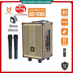 [HCM] Loa kéo di động chính hãng Bestsound BD-1280 Cao cấp, bass 30cm, kèm 2 micro karaoke, Kết nối Bluetooth - Hàng Chính Hãng - Công Ty Thiên Phúc