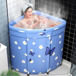 Bồn Tắm Gia Đình Hình Tam Giác Có Thể Đặt Góc Tường Spa Bathtub Có Thể Gập Gọn