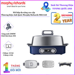 Nồi hấp đa năng thương hiệu Anh Quốc cao cấp Morphy Richards - MR1168