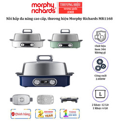Nồi hấp đa năng thương hiệu Anh Quốc cao cấp Morphy Richards - MR1168