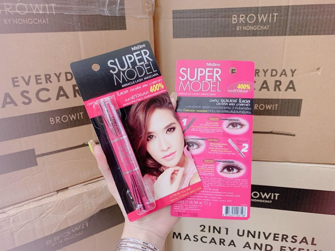 Hình ảnh Mascara Super Model - Hàng Chính Hãng Công Ty Mistine Thái Lan