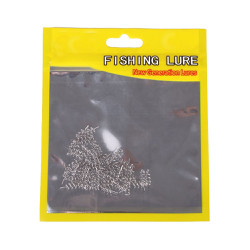Bộ 50 phụ kiện gắn móc câu treo mồi cá giả dài 16mm