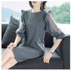 Đầm Công Sở Lịch Sự Thanh Lịch VH43 - Hàng Quảng Châu Cao Cấp