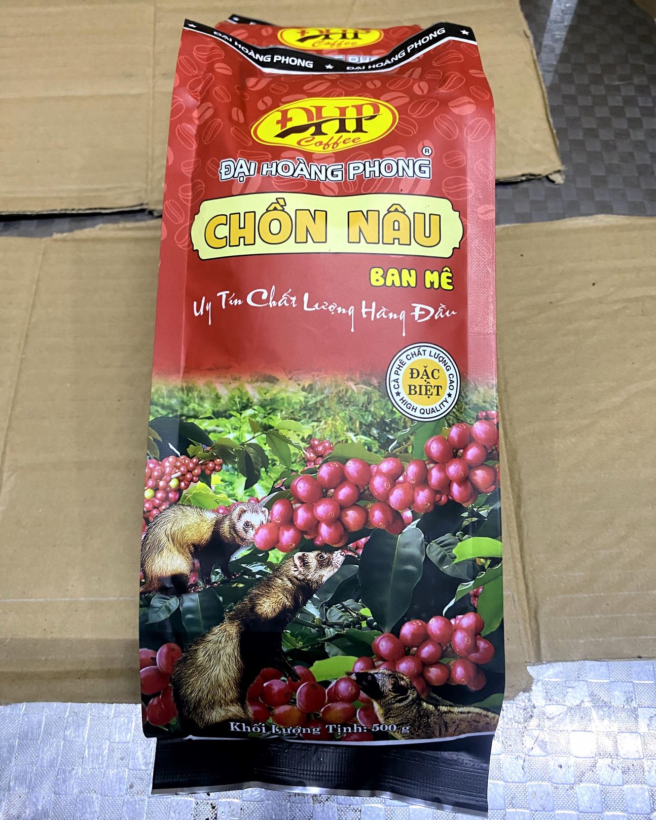 Hình ảnh Cà Phê Chồn Nâu Ban Mê 500g