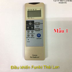 Remote máy lạnh FUKINI AKT-FK3, điều khiển điều hòa funiki Thái màu nâu xám Mẫu 1 Xịn