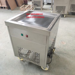 Máy làm kem cuộn chảo vuông lớn -60cm hàng cao cấp bảo hành 1 năm
