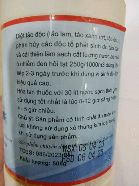 Hình ảnh Chế phẩm khử khuẩn cho ao nuôi tôm cá KB 90