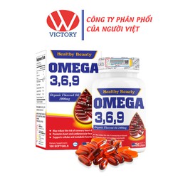 OMEGA. 3,6,9 Healthy Beauty - Viên Uống Chăm Sóc Sức Khỏe Cho Mắt, Não, Tim Mạch - Hộp 100 viên – VictoryPharmacy