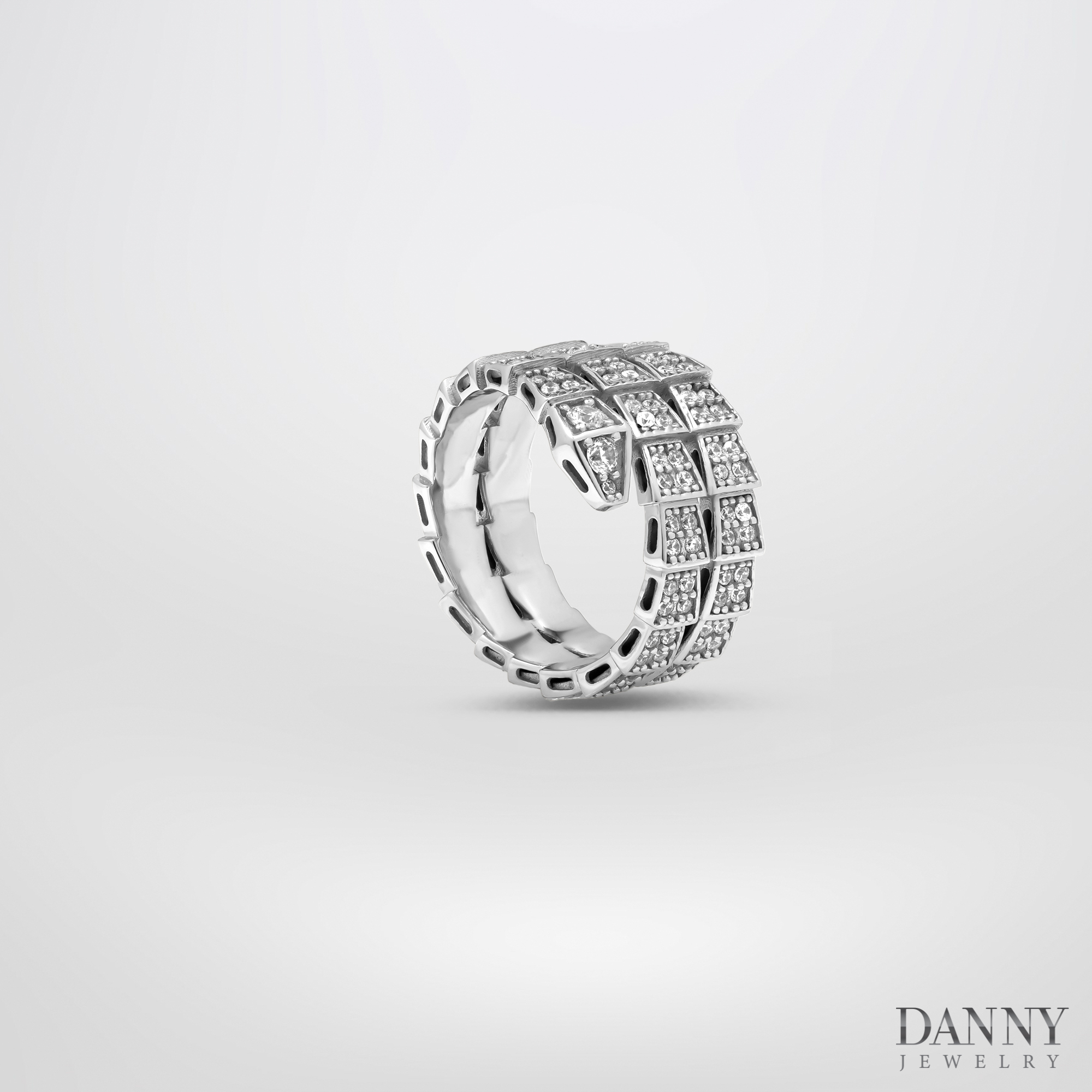 Hình ảnh Nhẫn Danny Jewelry Bạc Thổ Nhĩ Kỳ Xi Rhodium Đính Đá CZ N0001TNK