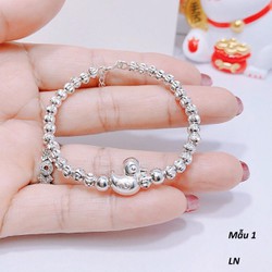 Lắc tay trẻ em chuỗi hạt cao cấp chất liệu bằng bạc ta MS0145