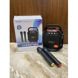 Loa karaoke mini daile s28 công suất 20w giá rẻ - tặng 2 micro dây