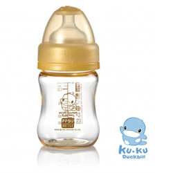Bình sữa cổ rộng nhựa ppsu kuku ku5833 - 140ml