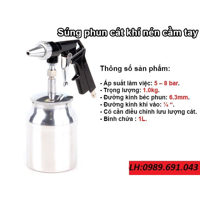 Hình ảnh Súng Phun Cát Khí Nén Cao Cấp PCB01