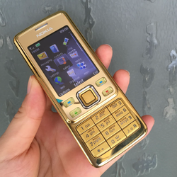 Điện Thoại Nokia 6300 Vàng Gold Kèm Pin Và Sạc
