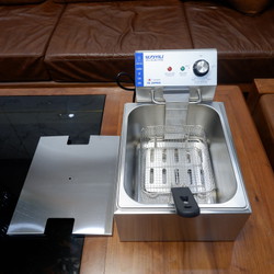 Bếp Chiên Nhúng Điện YILI Cao Cấp Bếp 6L Chất Liệu Inox Dày Siêu Bền