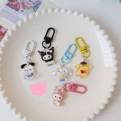 Móc khóa xe, móc trang trí điện thoại, túi ví hình chó con siêu dễ thương nhựa dẻo cực bền bỉ MKCHOCON08