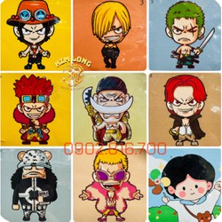 Hottrend Tranh tô màu số hóa ONE PIECE chủ đề ĐẢO HẢI TẶC đồ chơi phát triển trí tuệ cho bé tặng kèm bộ màu và bút vẽ