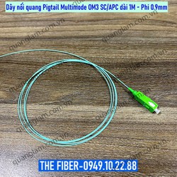 Dây nối quang Pigtail Multimode OM3 SC/APC dài 1M phi 0.9mm