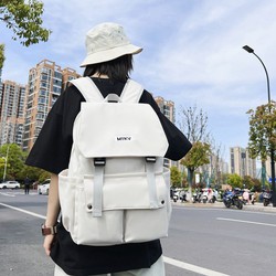 Balo Hàn Quốc Balo đi học nam nữ nắp gập Chống Nước