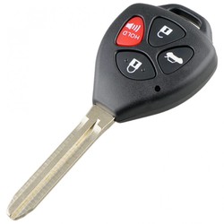 Vỏ chìa khóa XE Toyota 4 NÚT Fortuner, Camry, Innova, Vios, Corola, Venza, Yaris, Hilux , nhựa cao cấp CHUẨN ZIN
