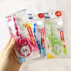 Bút Xoá Kéo Và Ruột Xoá Băng Xoá Plus Whiper V Happy Color WH 12 mét