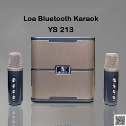 Loa bluetooth karaoke SU-YOSD YS-213 tặng kèm 2 micro không dây mới