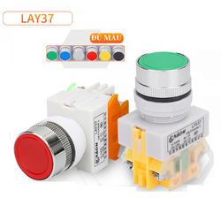 Nút nhấn nhả LAY37 660V 10A phi 22mm LOẠI 1 TỐT NÚT XOÁY BẰNG NHÔM siêu bền chuyên dụng lắp tủ điện