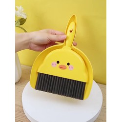 Chổi Quét Bụi mini Kết Hợp Chổi Quét Tóc / Chổi Quét Bụi Hình Vịt Vàng