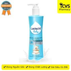 Sữa Tắm Gội Lactacyd Baby Gentle Care làm sạch dịu nhẹ phòng rôm sảy hăm kẽ cho trẻ nhỏ - Chai 500ml - CVS Pharmacy