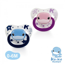 Ty ngậm cho bé tứ 0-6 tháng tuổi bằng Silicone KUKU KU5512