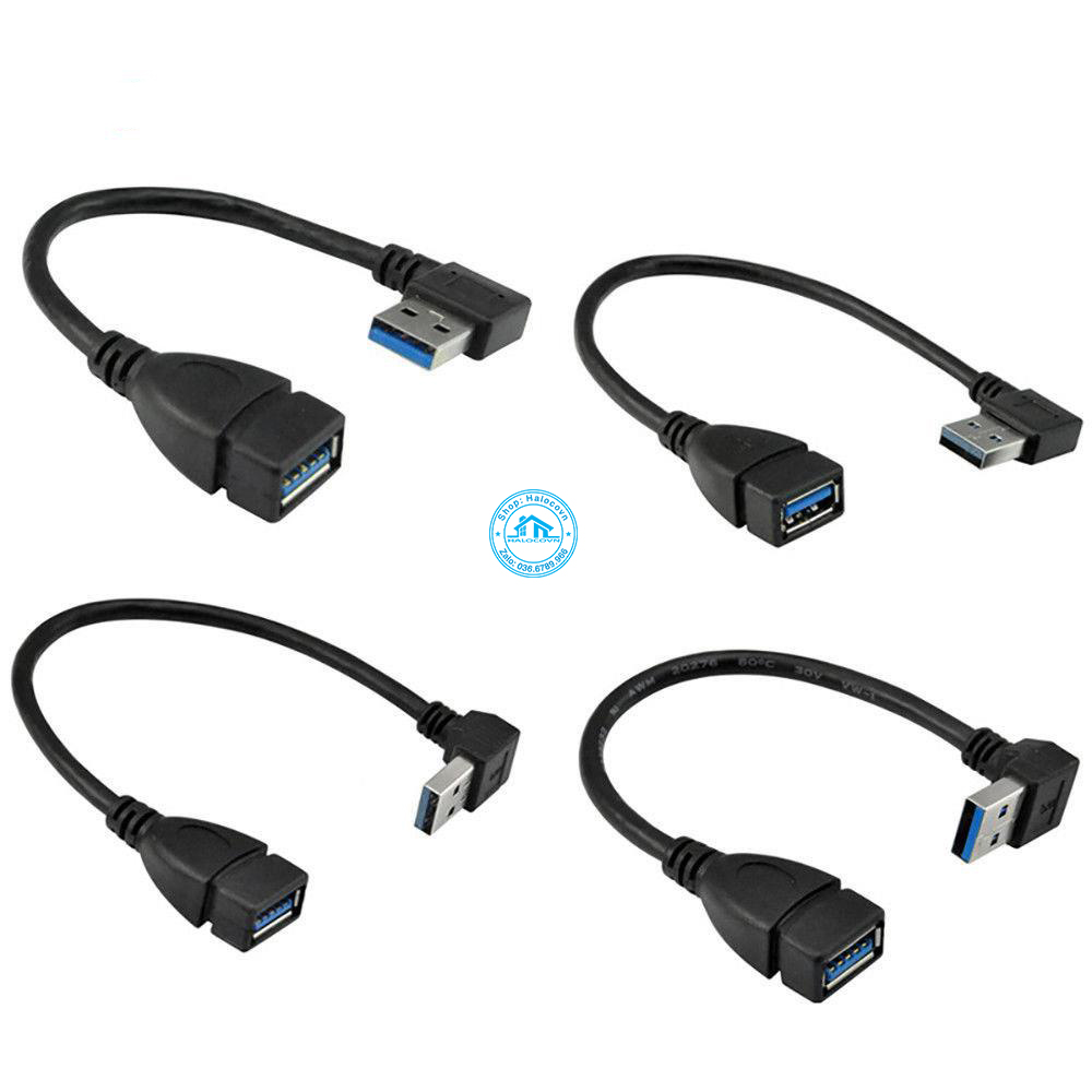 Dây góc nối dài USB 3.0 (Mã SP: dây usb 3.0 góc)