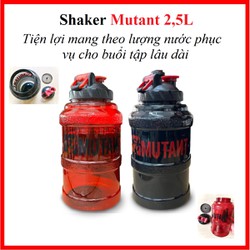 Shaker Mutant 2,5L [Chính hãng] – Tiện lợi mang theo lượng nước phục vụ cho buổi tập lâu dài
