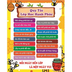 Lớp học hạnh phúc chất liệu bạt